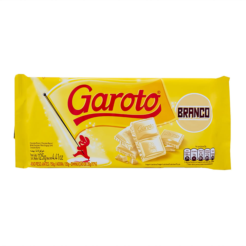 Chocolate Branco Garoto Alimentos Drogaria Araujo