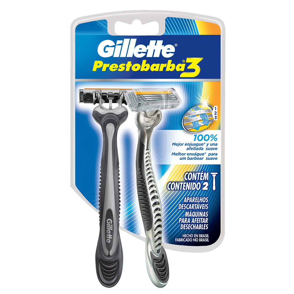 Aparelho de Barbear Gillette Prestobarba3 Higiene