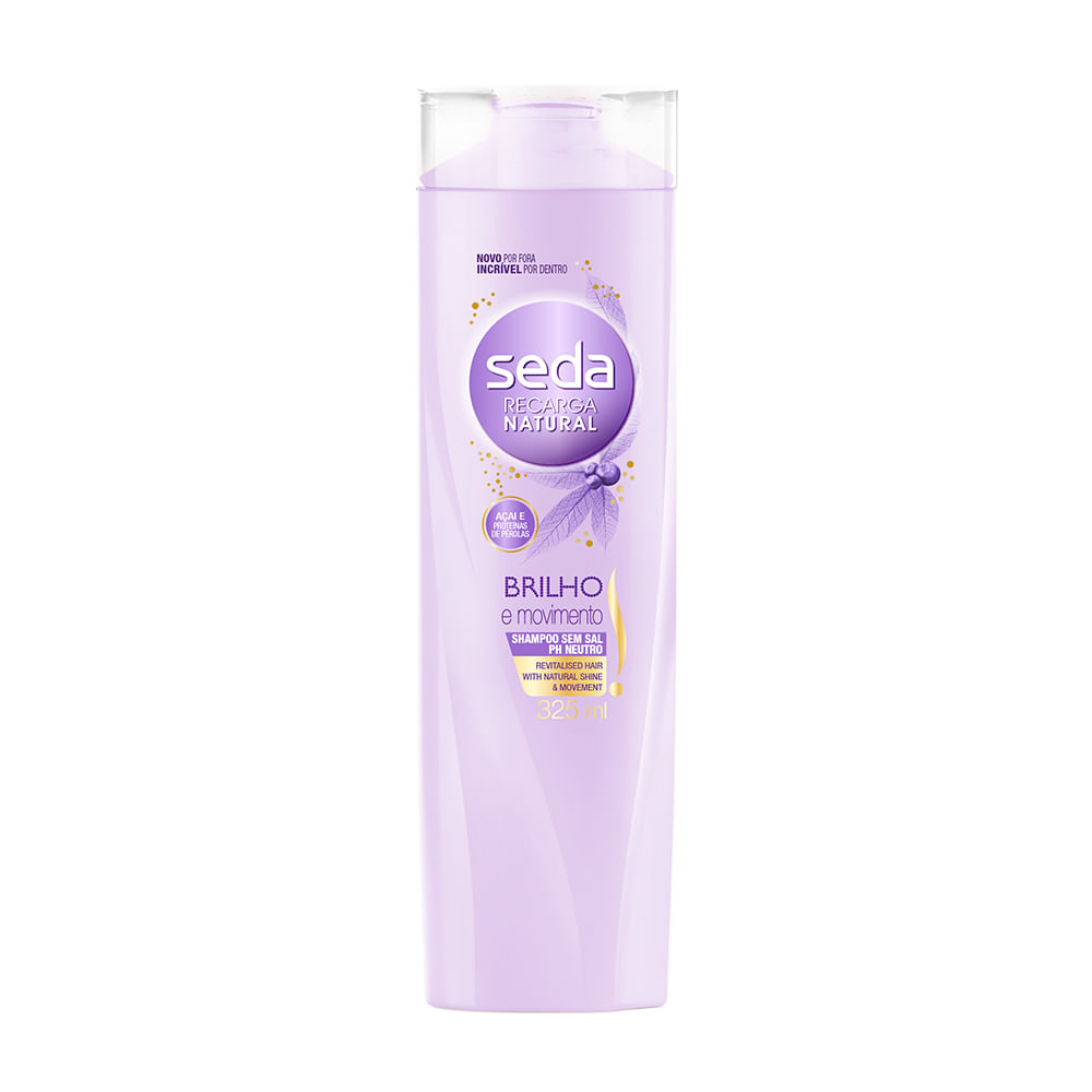 Shampoo Seda Brilho Movimento - Higiene Pessoal - Drogaria Shampoo Seda Brilho Movimento - Higiene Pessoal - Drogaria