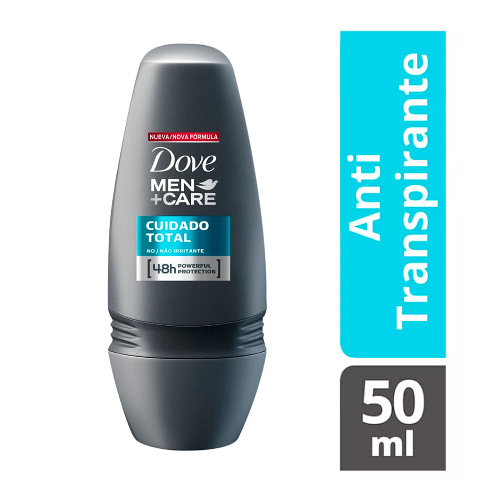 Desodorante Dove Men + Care Cuidado Total Roll-on Antitranspirante 48h 50ml