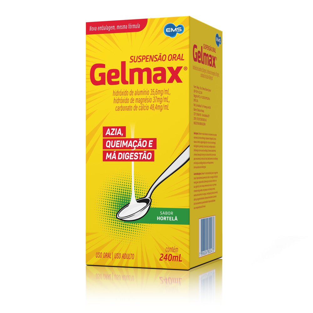 Gelmax Suspensão Sabor Hortelã com 240ml