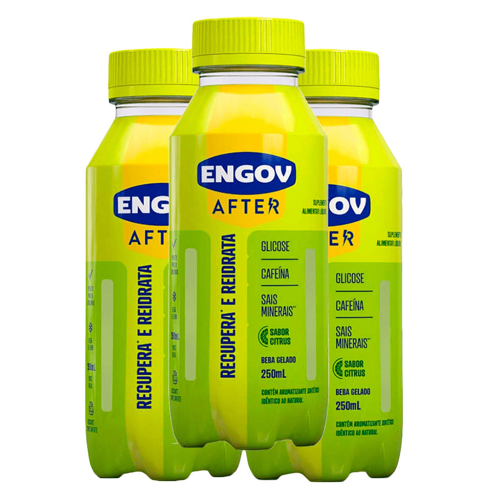 Kit 3 Bebida Engov After Citrus 250ml