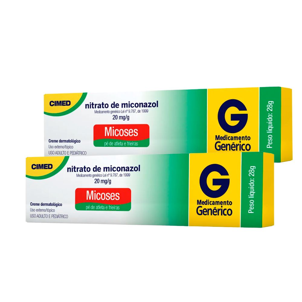 Kit 2 Miconazol 20mg/g Cimed Genérico Creme com 28g