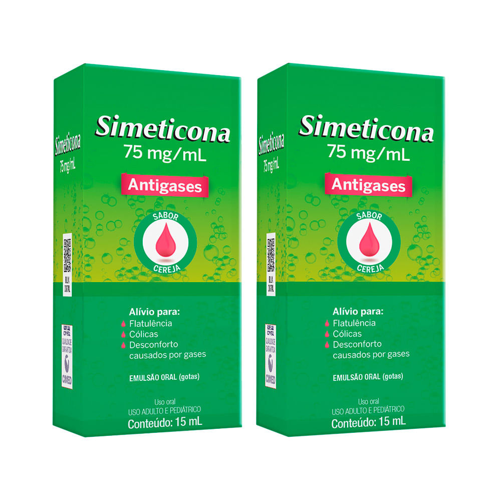 Kit 2 Simeticona 75mg/ml Cimed Genérico Gotas com 15ml