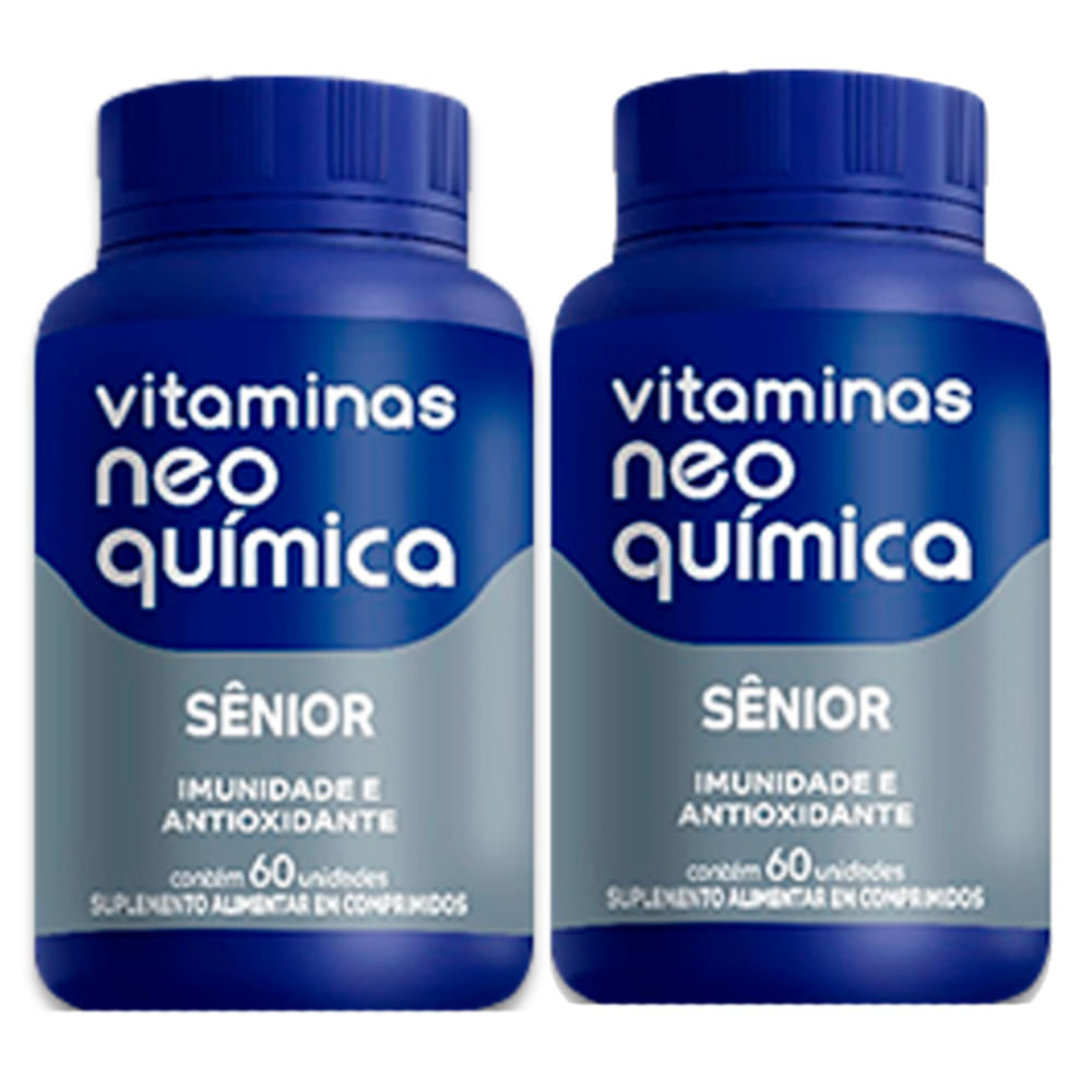 Kit 2 Vitamina Neo Química Sênior 60 Comprimidos