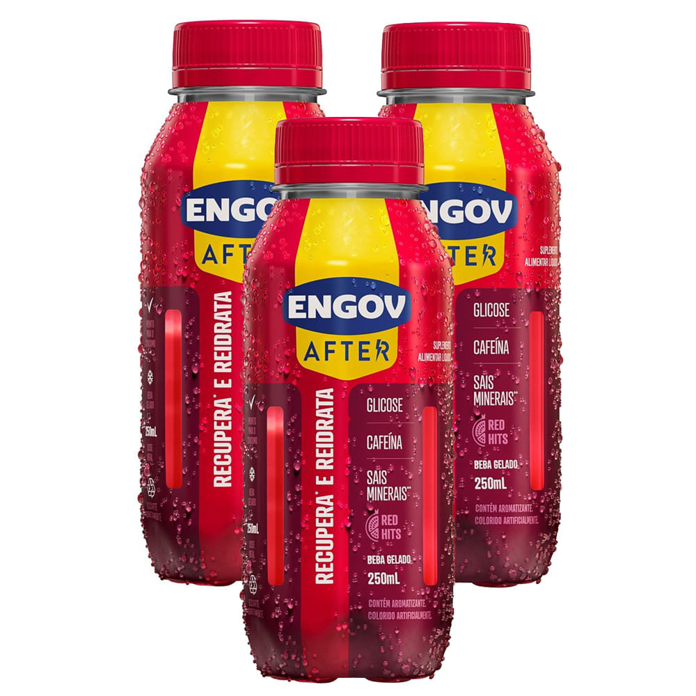 Kit 3 Engov After Red Hits 250ml