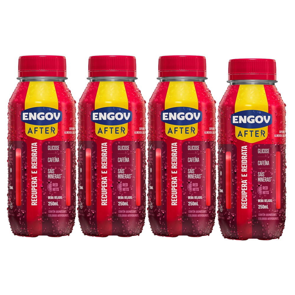Kit 4 Engov After Red Hits 250ml