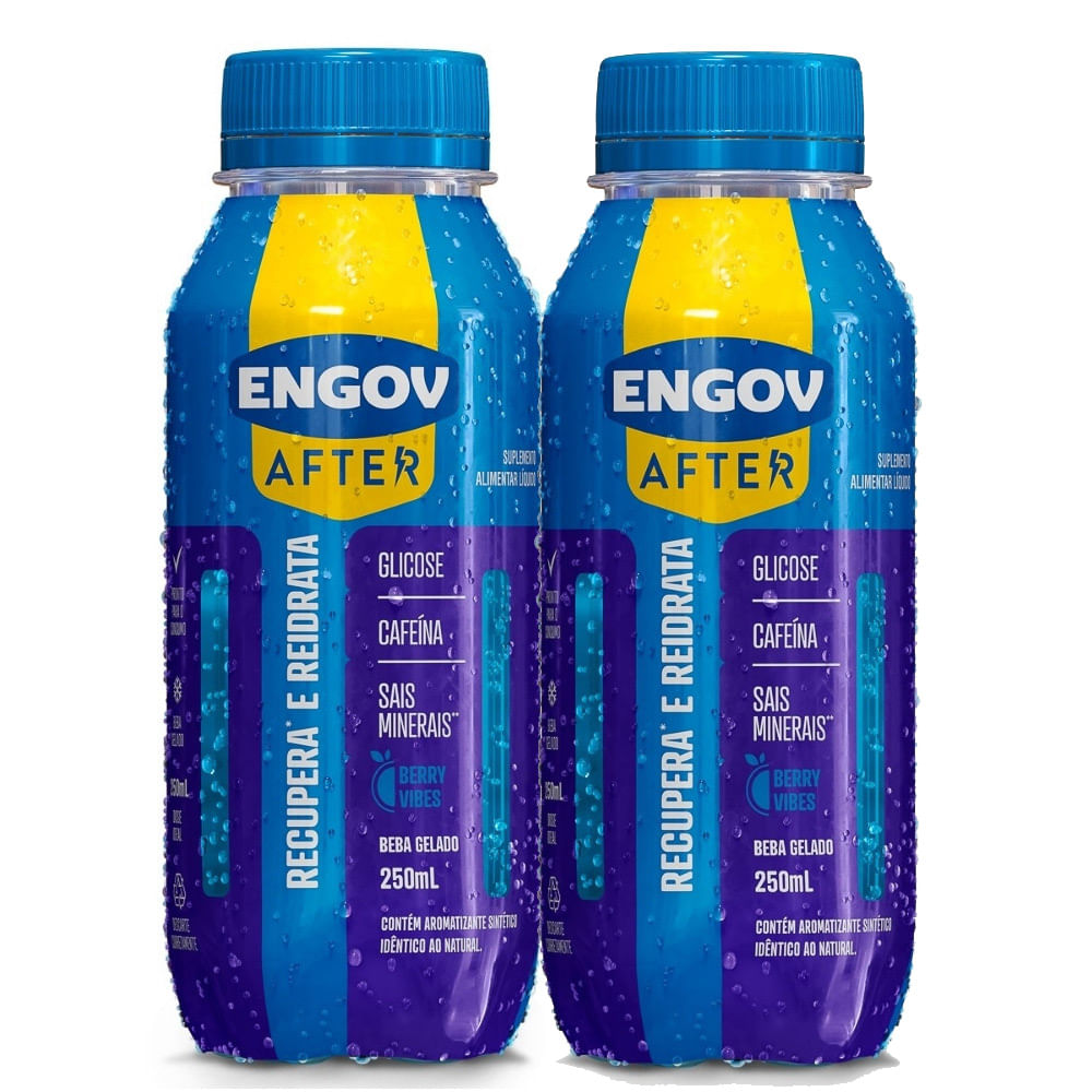 Kit 2 Bebida Engov After Berry Vibes 250ml
