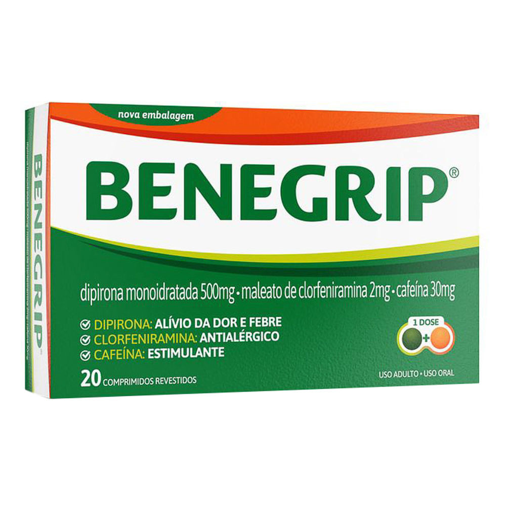 Benegrip com 20 Comprimidos