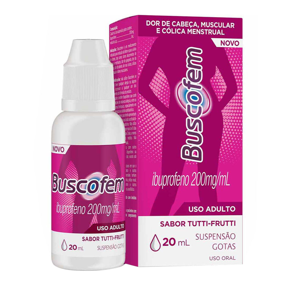 Buscofem 200mg/ml Sabor Tutti Frutti Gotas 20ml