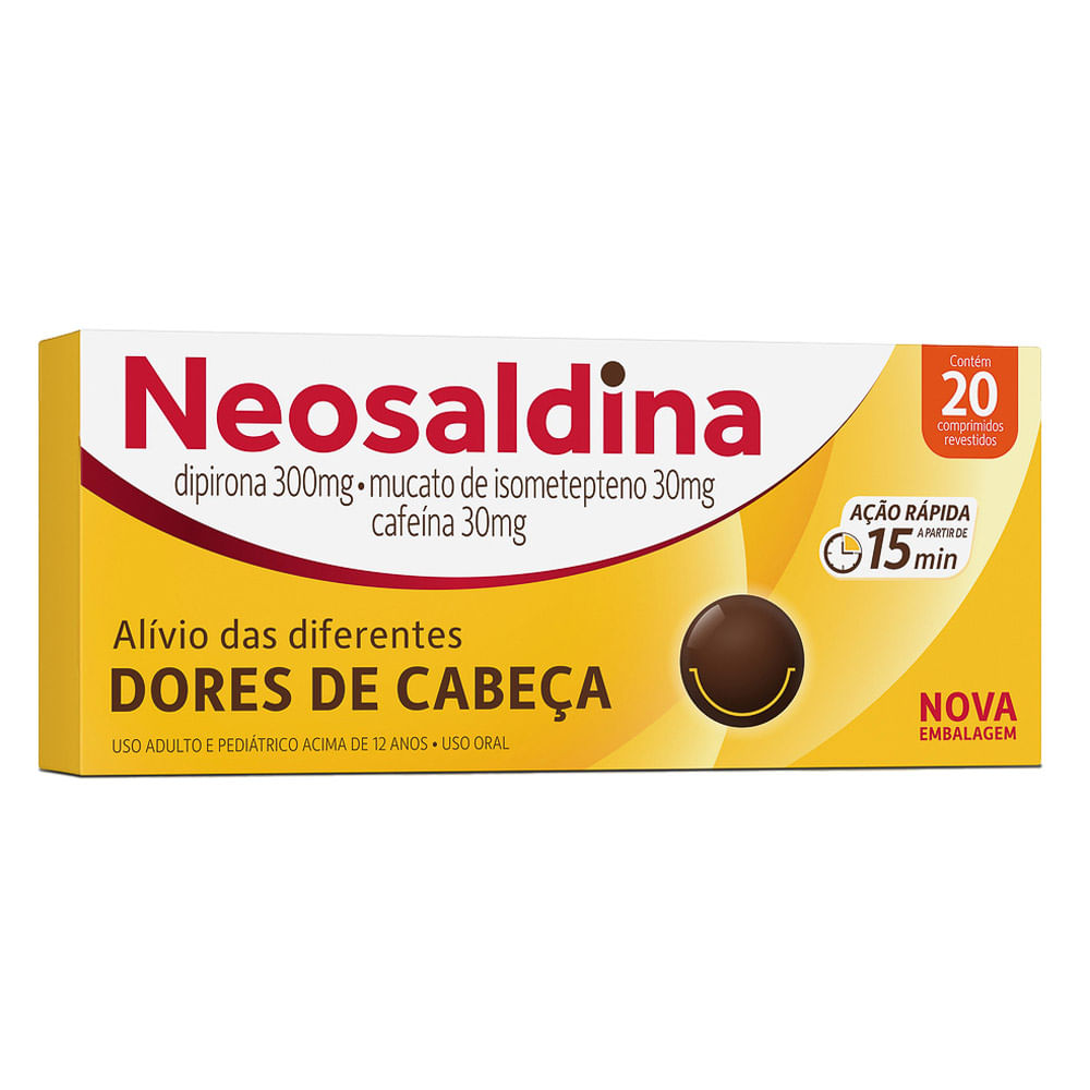 Neosaldina Analgésico Dipirona com 20 Drágeas