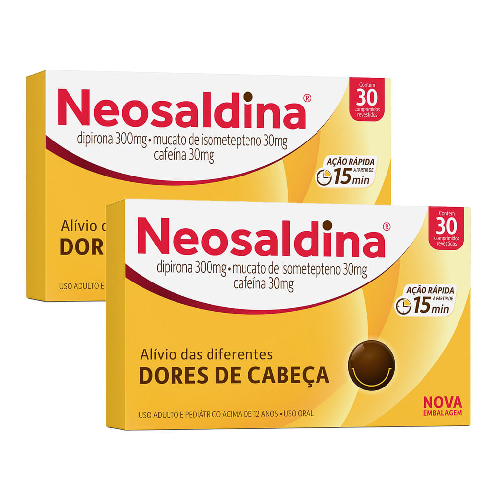 Kit 2 Neosaldina 30 Drágeas