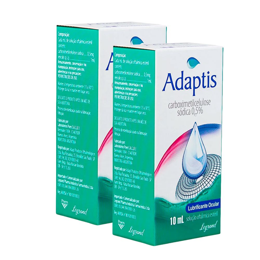 Kit 2 Adaptis 0,5% Colírio com 10ml