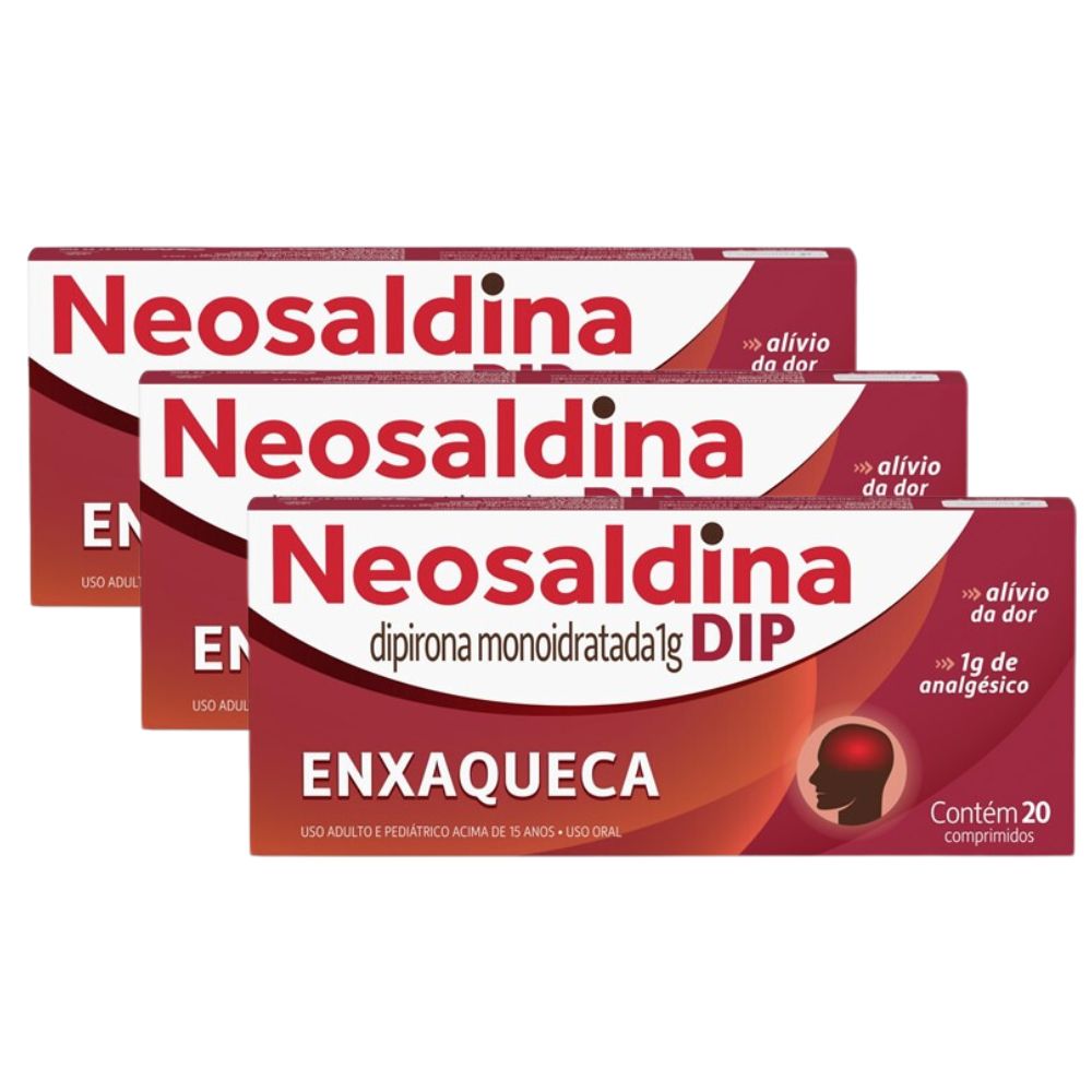 Kit 3 Neosaldina Dip 1g com 20 Comprimidos