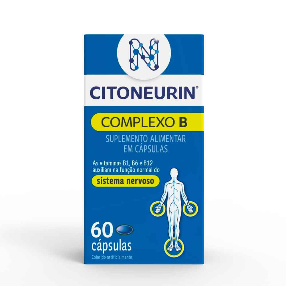 Citoneurin Complexo B Sistema Nervoso 60 Cápsulas