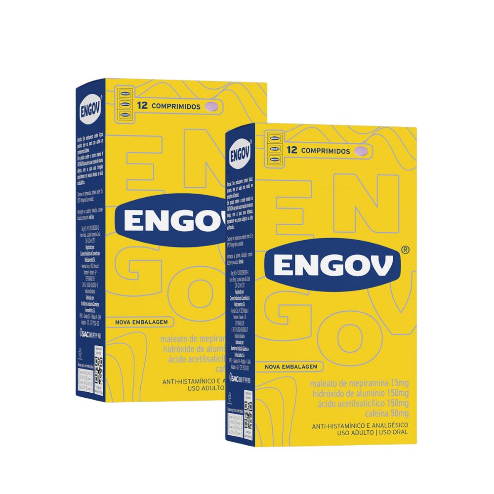 Kit 2 Engov com 12 Comprimidos