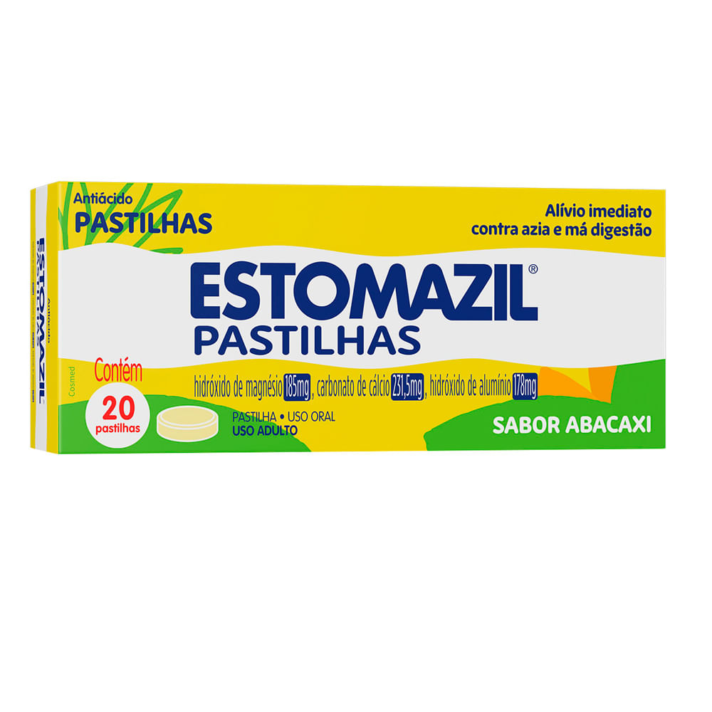 Estomazil Sabor Abacaxi com 20 Pastilhas