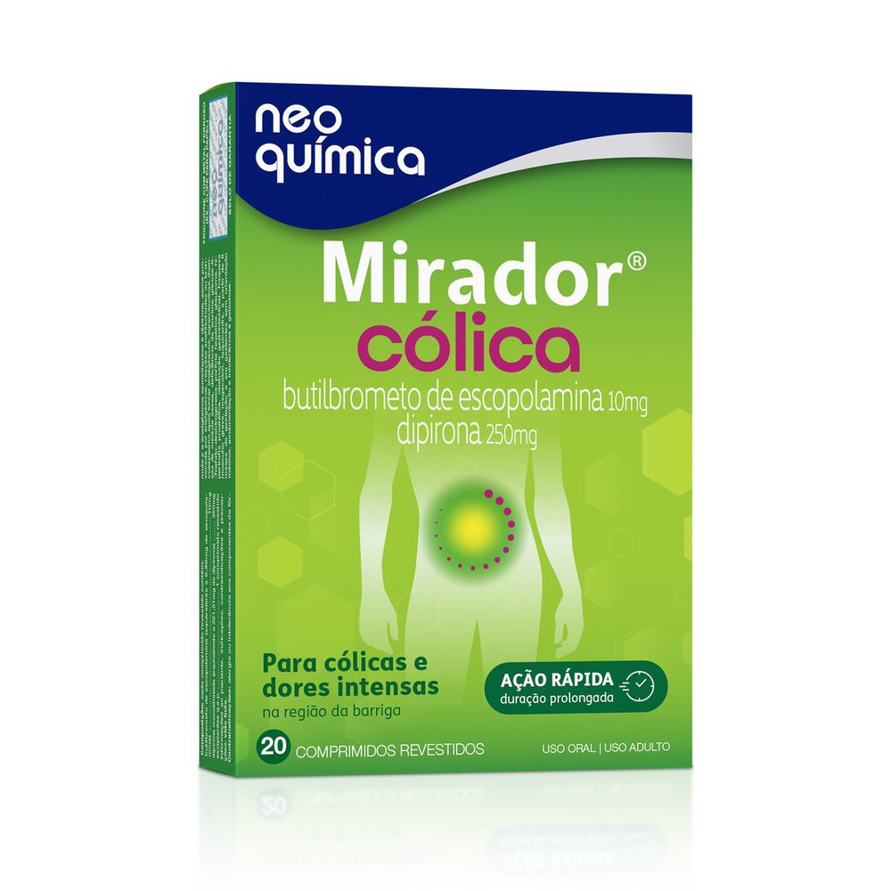 Mirador Cólica com 20 Comprimidos Revestidos