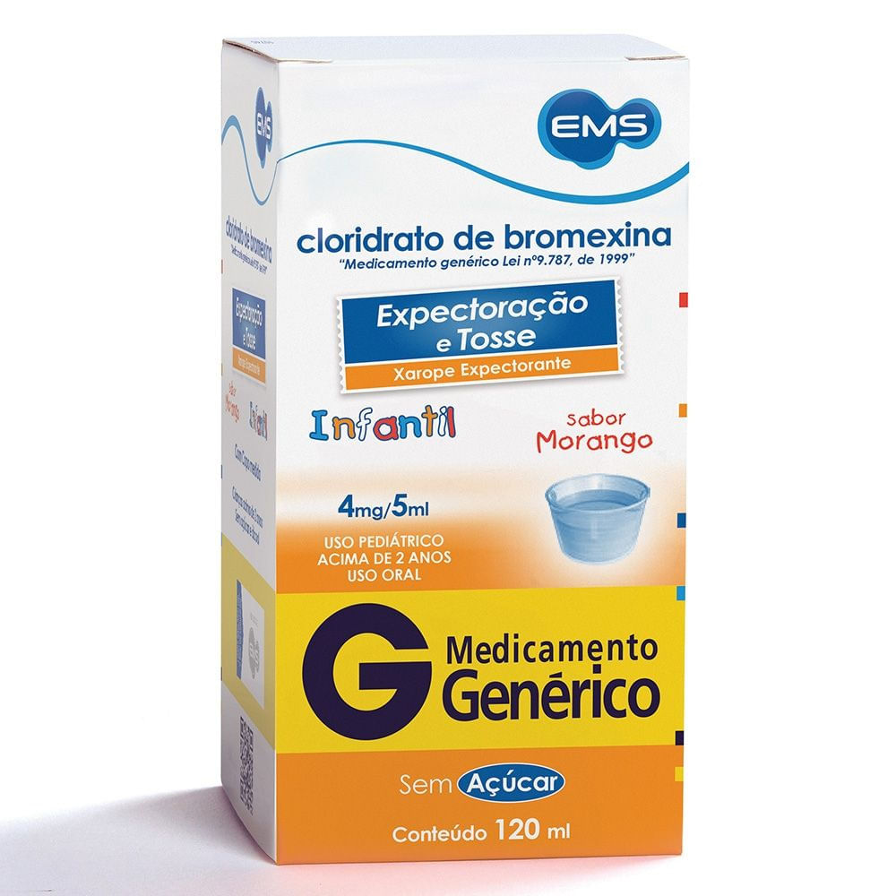 Bromexina EMS Genérico Xarope Infantil com 120ml