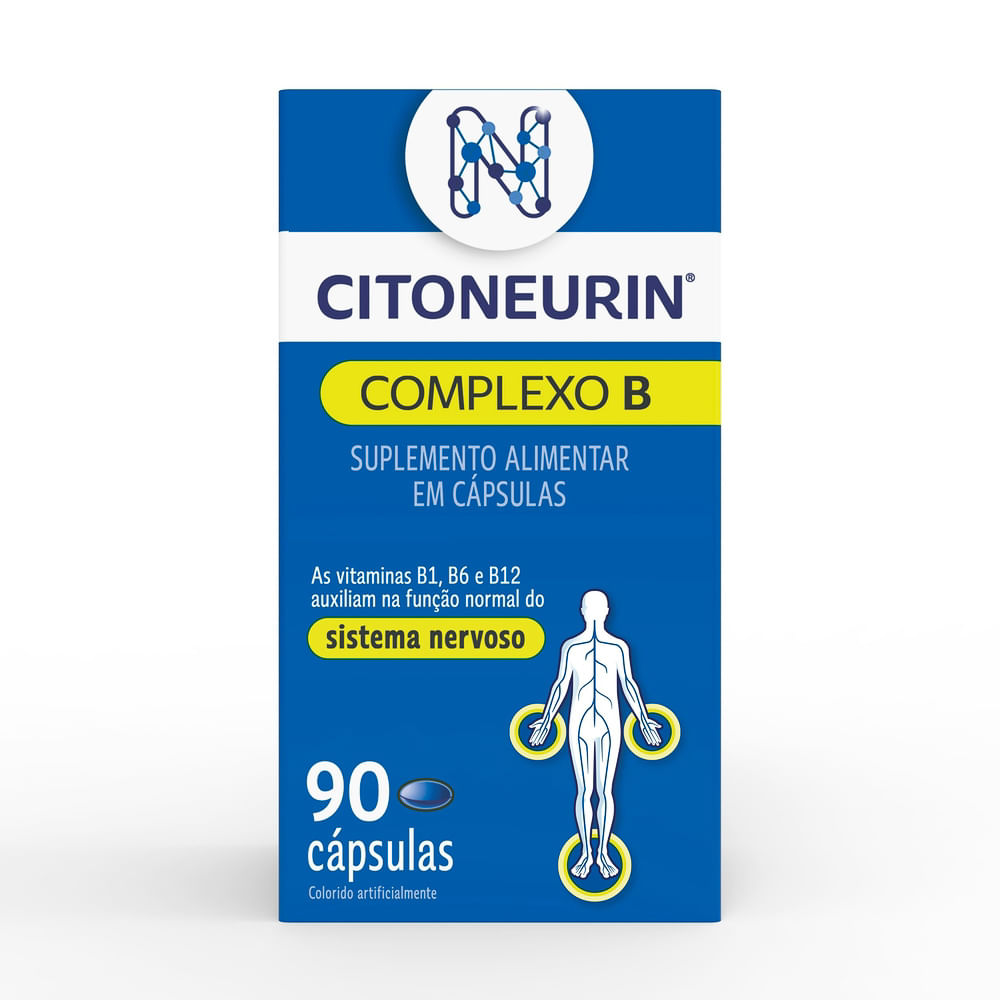 Citoneurin Complexo B Sistema Nervoso 90 Cápsulas