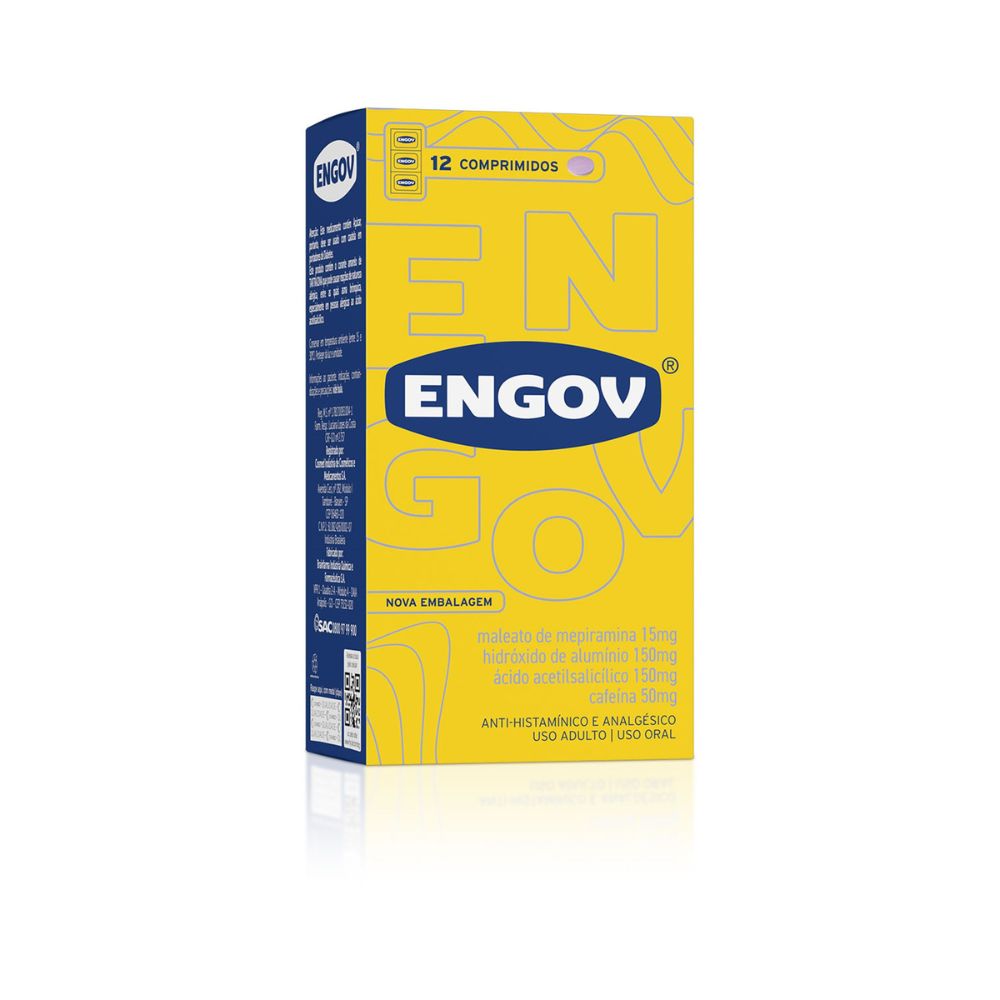 Engov com 12 Comprimidos