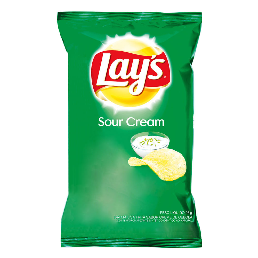 Batata Lays Sour Cream Salgadinho Drogaria Araujo