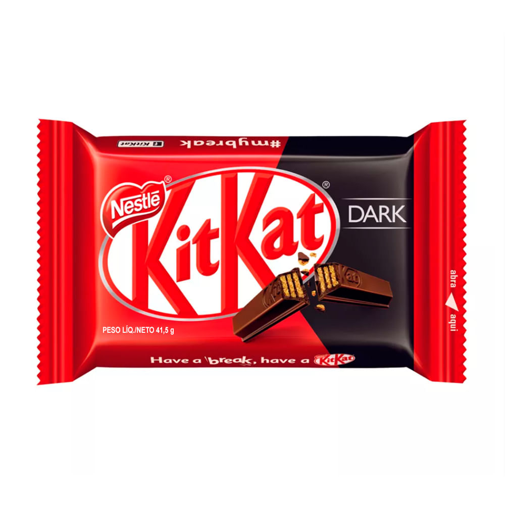 Chocolate Nestlé Kit Kat Dark Chocolate Drogaria Araujo