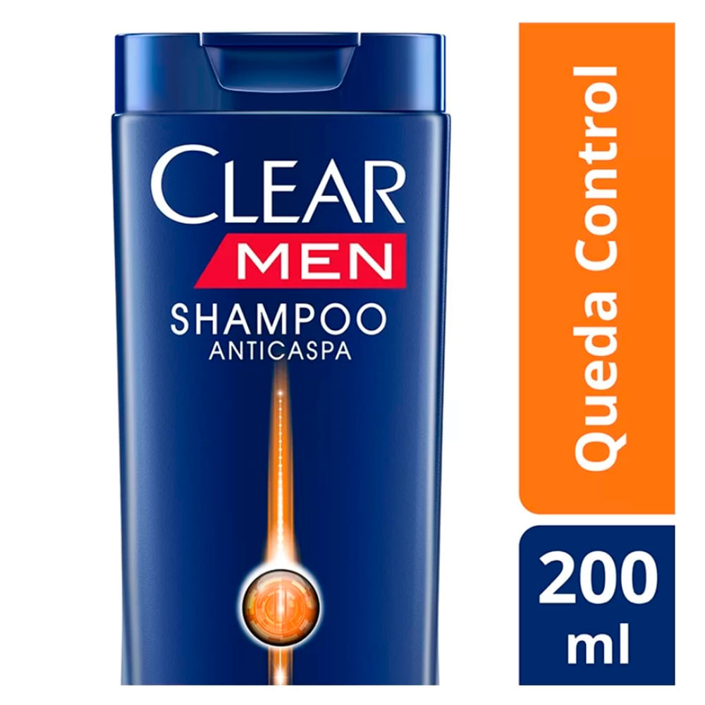 Shampoo Clear Men Queda Control 200ml - Shampoo Anticaspa ...