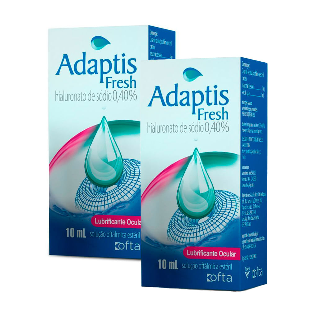 Kit 2 Adaptis Fresh 0,4% Colírio com 10ml