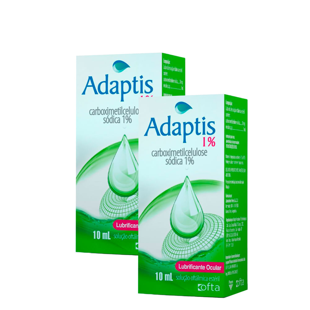 Kit 2 Adaptis 1% Colírio com 10ml