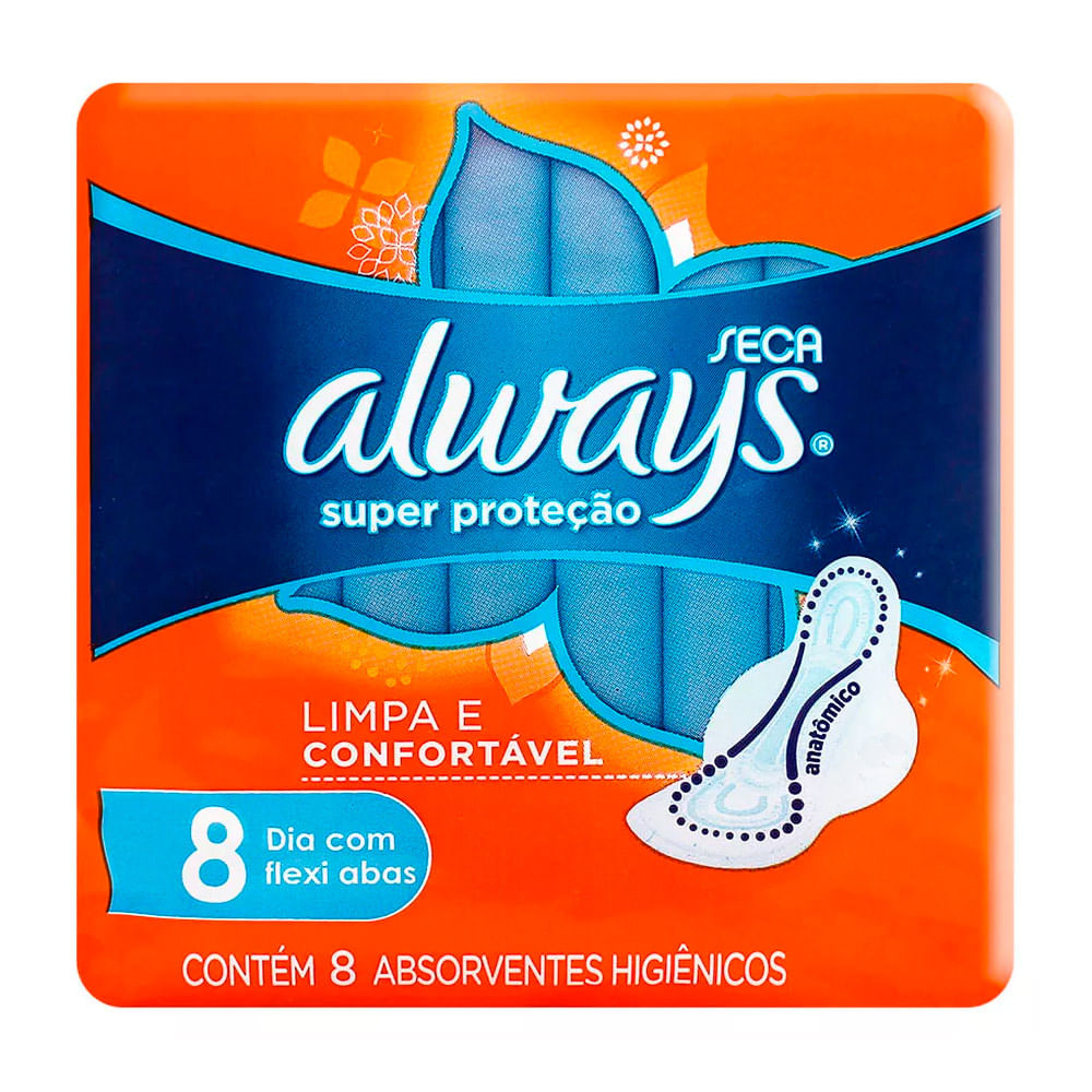 absorvente always super proteção