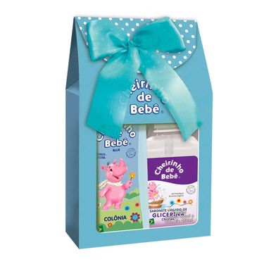 Kit Cheirinho De Bebe Colonia Blue 210ml Sabonete Liquido De Glicerina Cristal 250ml Araujo Mobile