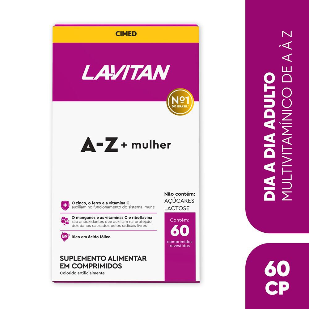 Lavitan AZ Mulher Suplemento Alimentar com 60 Comprimidos