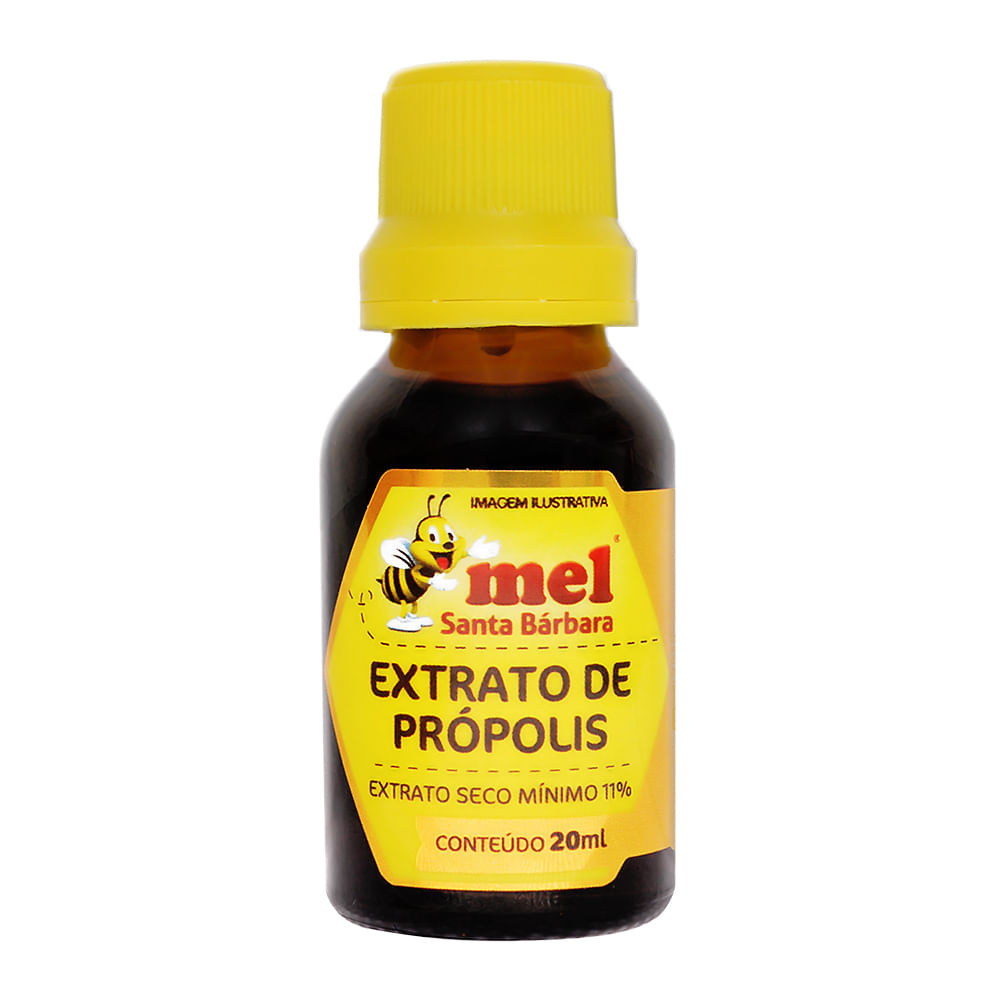 Extrato de Própolis 11% Mel Santa Bárbara 20ml - Drogaria Araujo