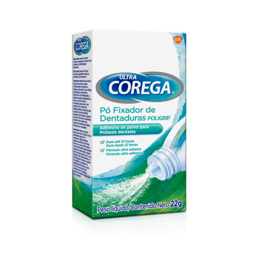 Corega Ultra Pó Fixador De Dentadura 22g - Araujo Manipulacao