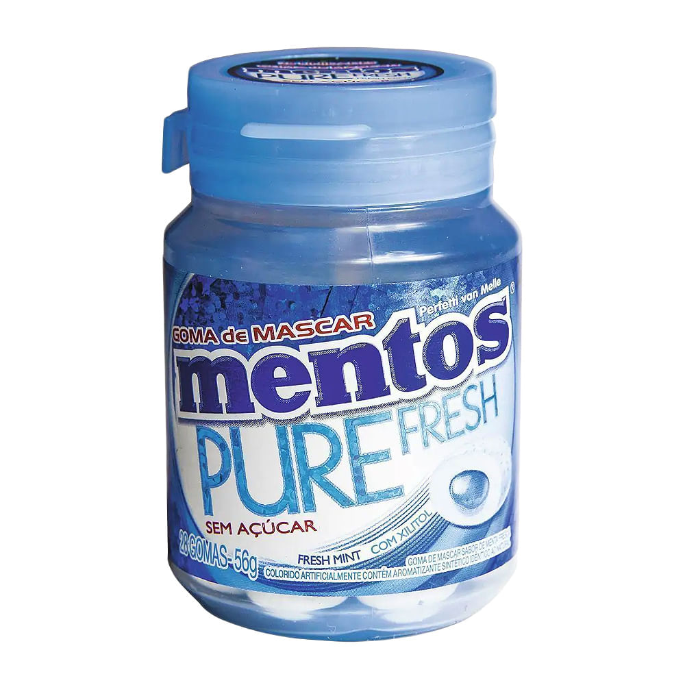 Chiclete Mentos Pure Fresh Sabor Fresh Mint Sem Açúcar 28 Unidades Drogaria Araujo 7757