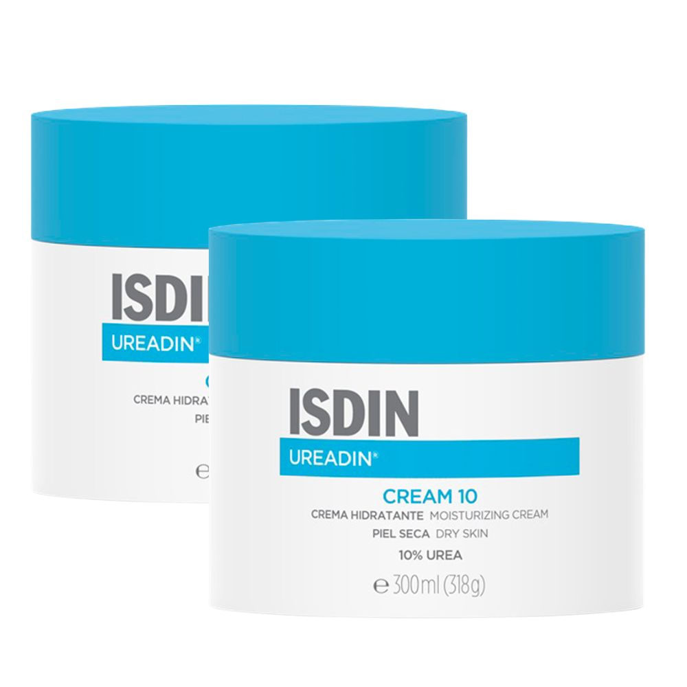 Kit 2 Creme Hidratante Isdin Ureadin Cream 10 Pele Seca 300ml