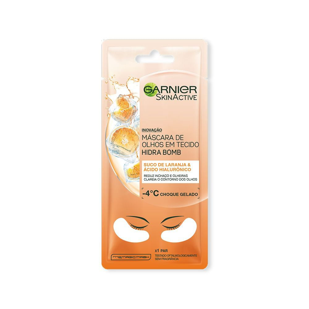 Máscara de Olhos em Tecido Hidra Bomb Garnier SkinActive Suco de