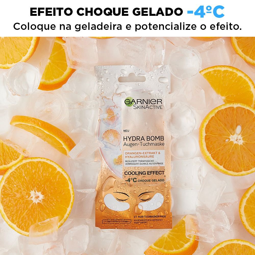 Máscara de Olhos em Tecido Hidra Bomb Garnier SkinActive Suco de