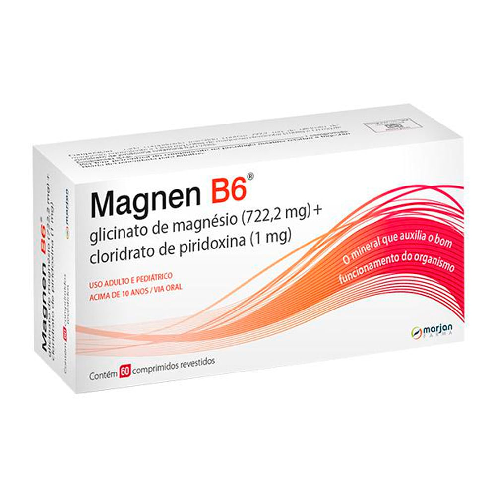 Magnen B6 Com 60 Comprimidos - Drogaria Araujo