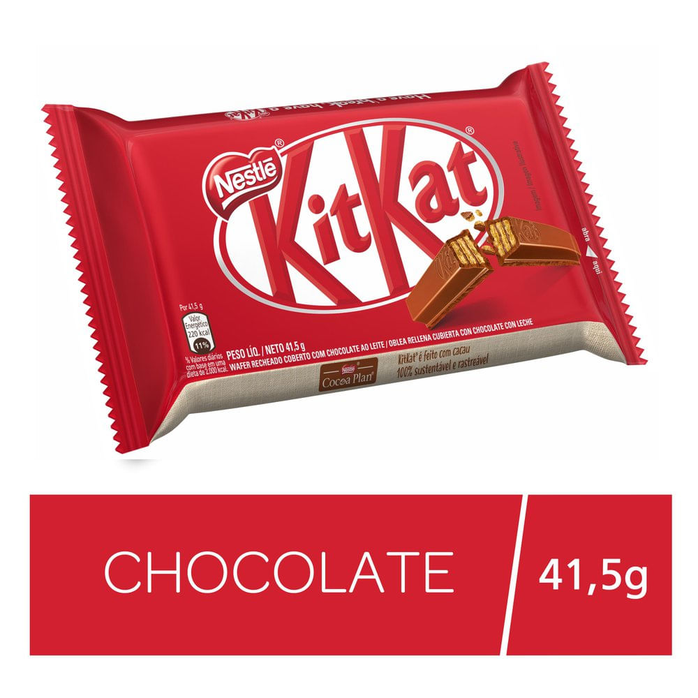 Chocolate Nestlé Kit Kat Chocolate Drogaria Araujo 1614