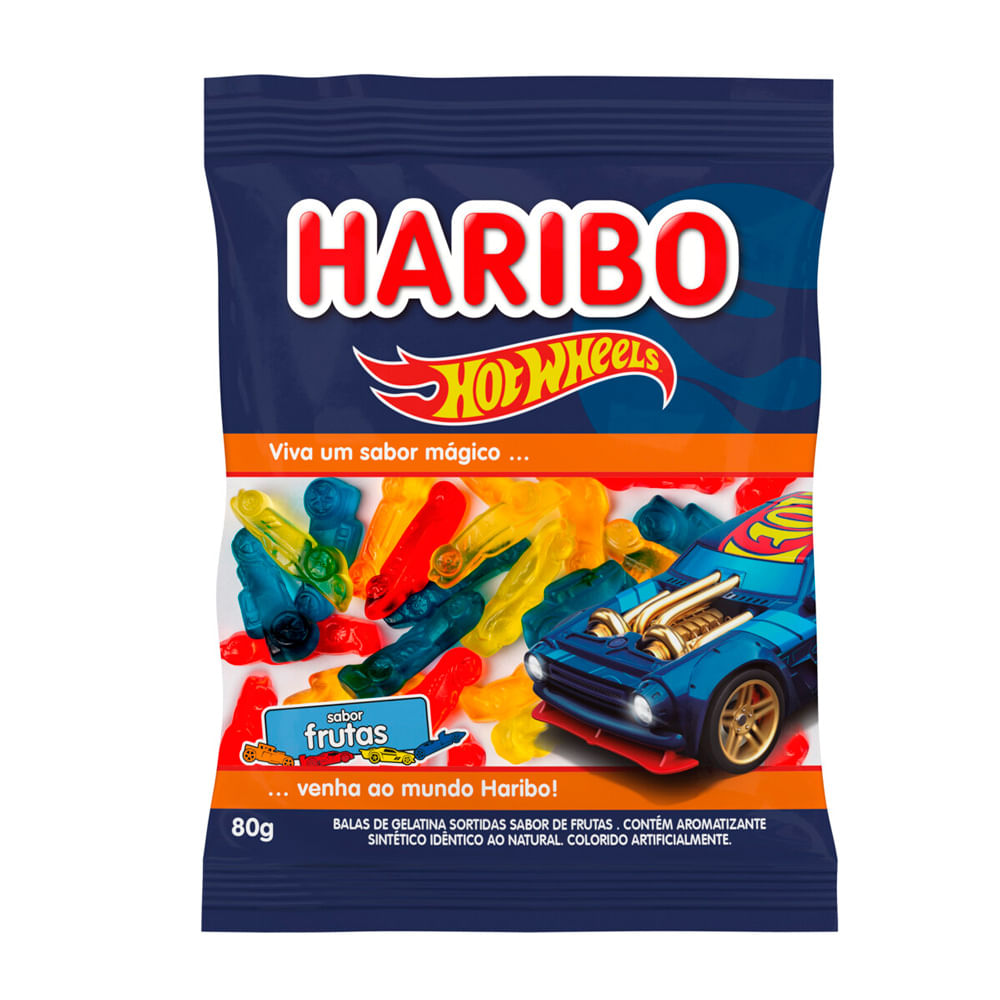 Balas De Gelatina Haribo Hot Wheels Frutas 80g Em Oferta | Araujo ...