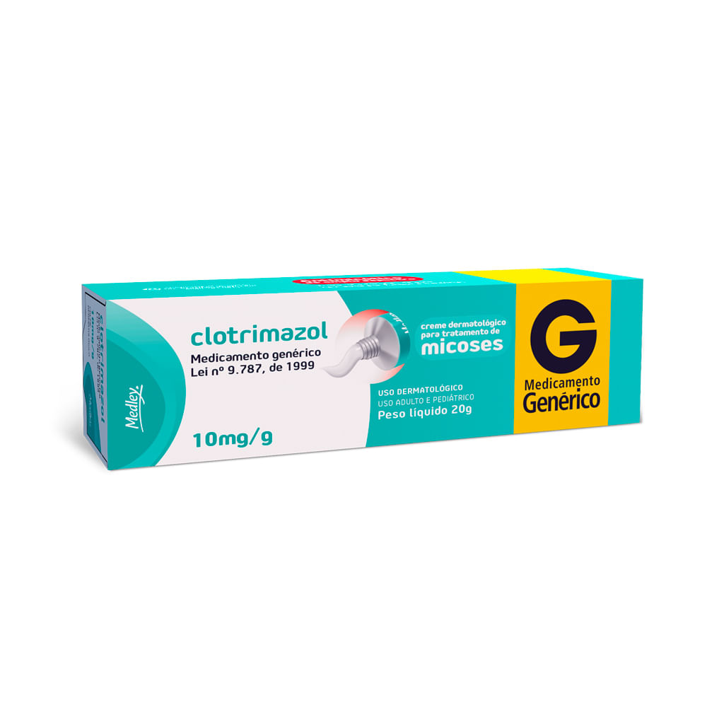 Clotrimazol 10mg/g Creme Dermatológico com 20g | Drogaria Araujo ...