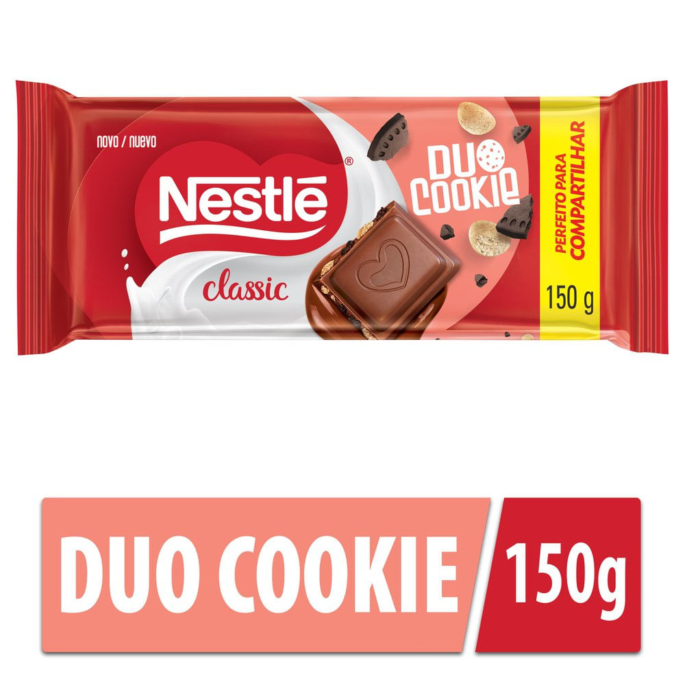 Chocolate Nestlé Classic Duo Cookie 150g Em Oferta | Araujo - Drogaria ...