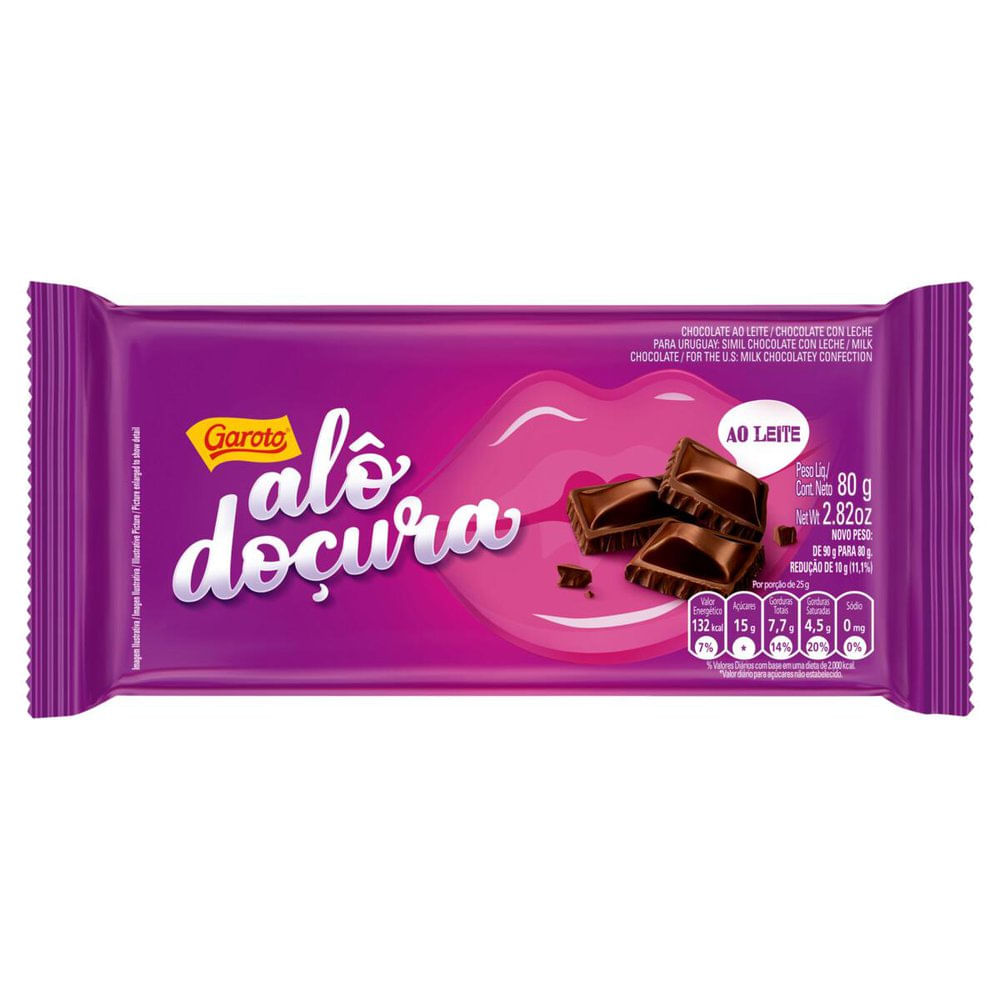 Chocolate Garoto Alo Doçura 80g em Oferta Araujo Drogaria Araujo