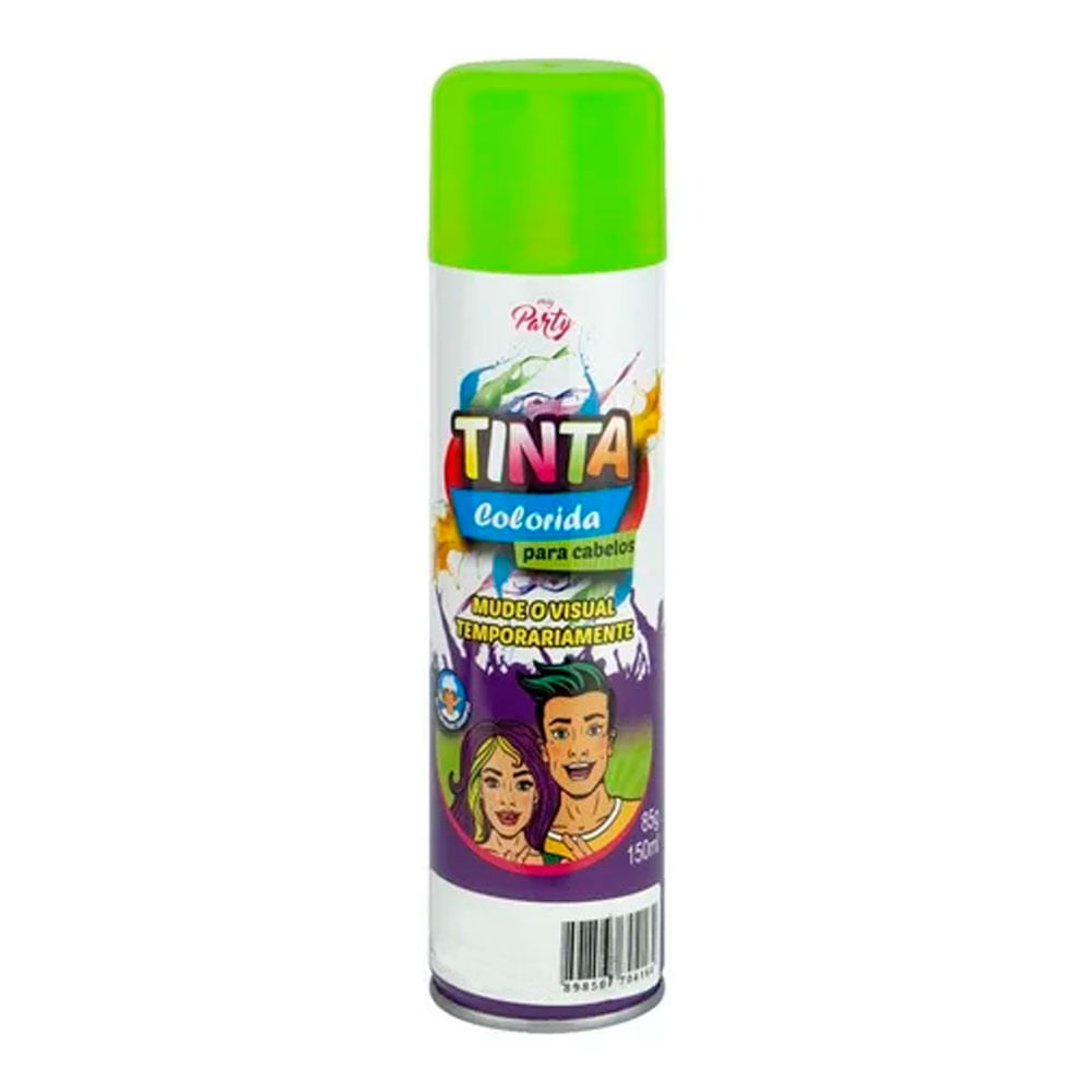 Tinta Spray Temporária para Cabelos - Tubo c/ 120 ml