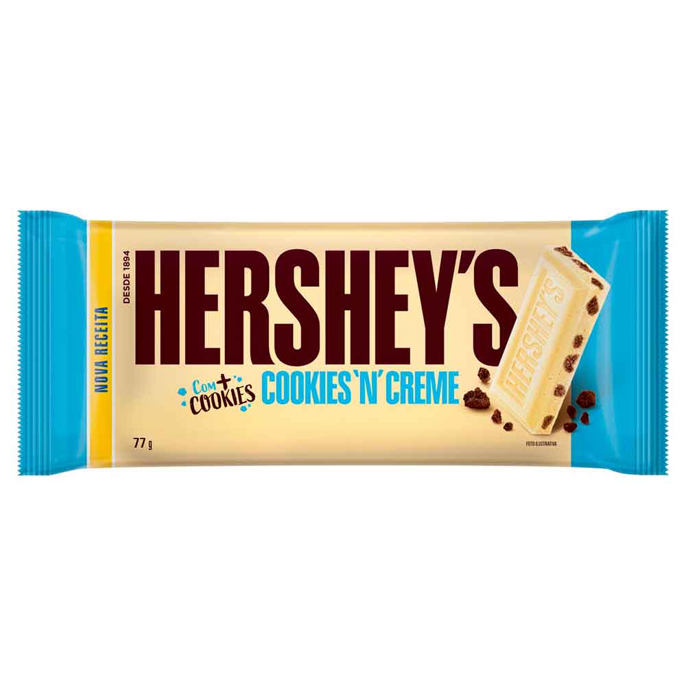 Chocolate Hershey's Cookies 'N' Creme 77g em Oferta Araujo Drogaria