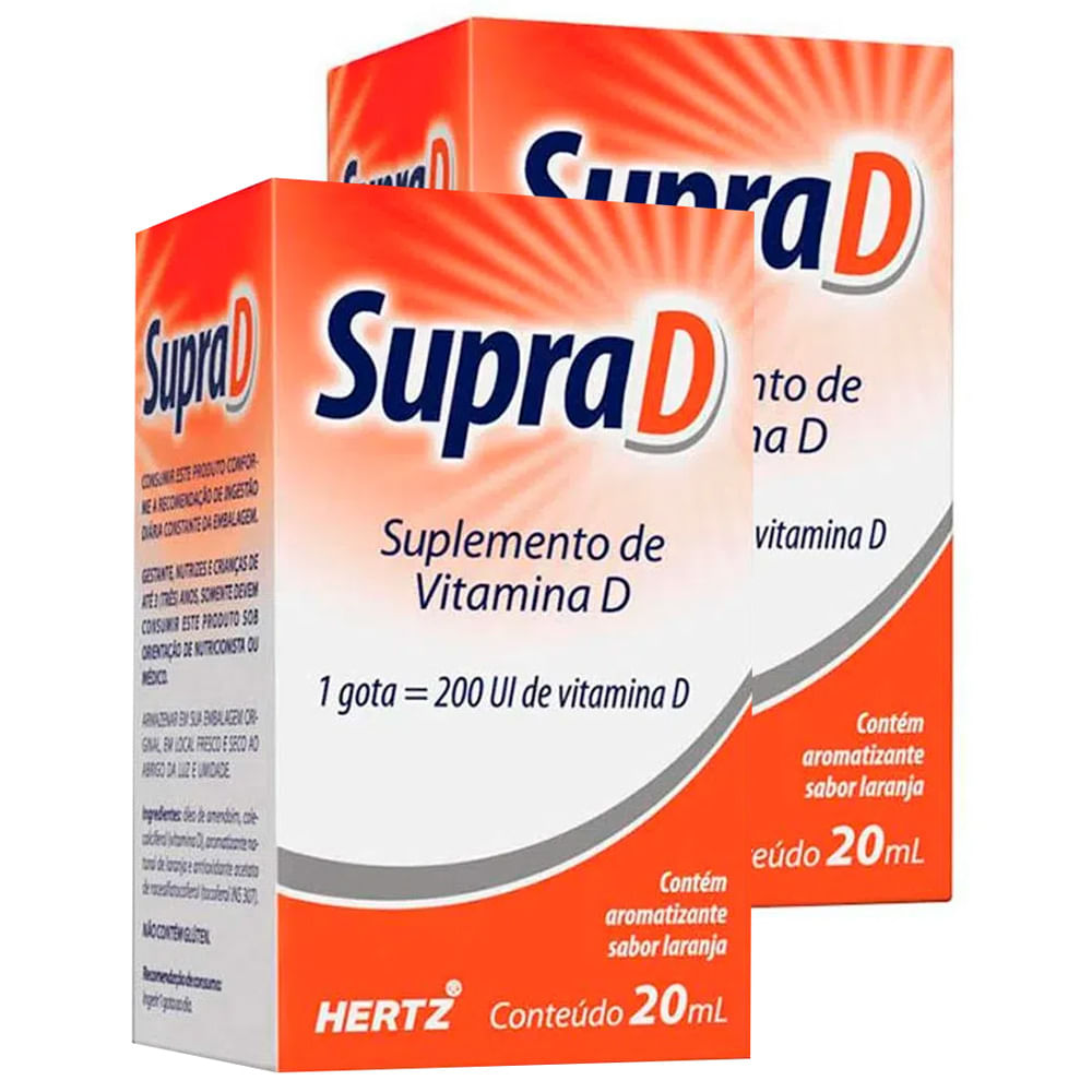 Kit 2 Supra D Gotas com 20ml
