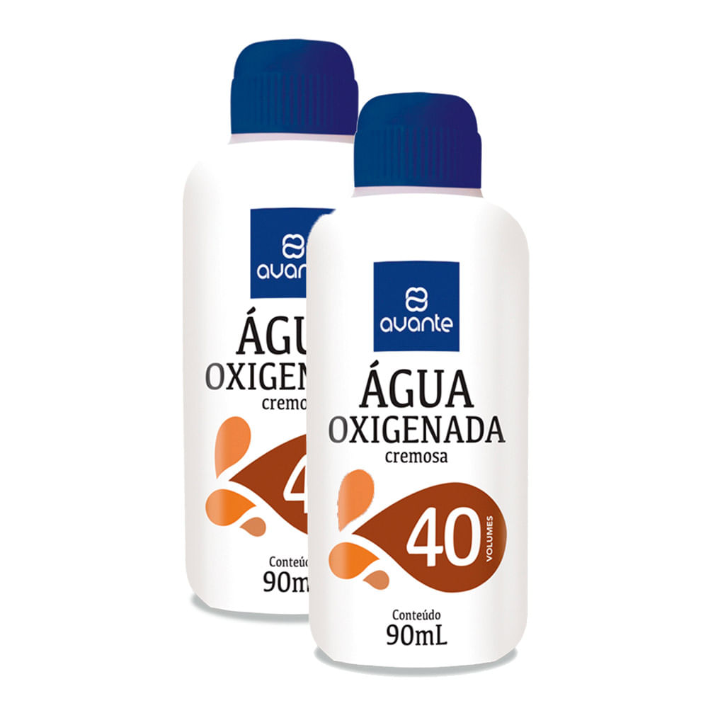 Kit 2 Água Oxigenada Cremosa Avante 40 volumes 90ml