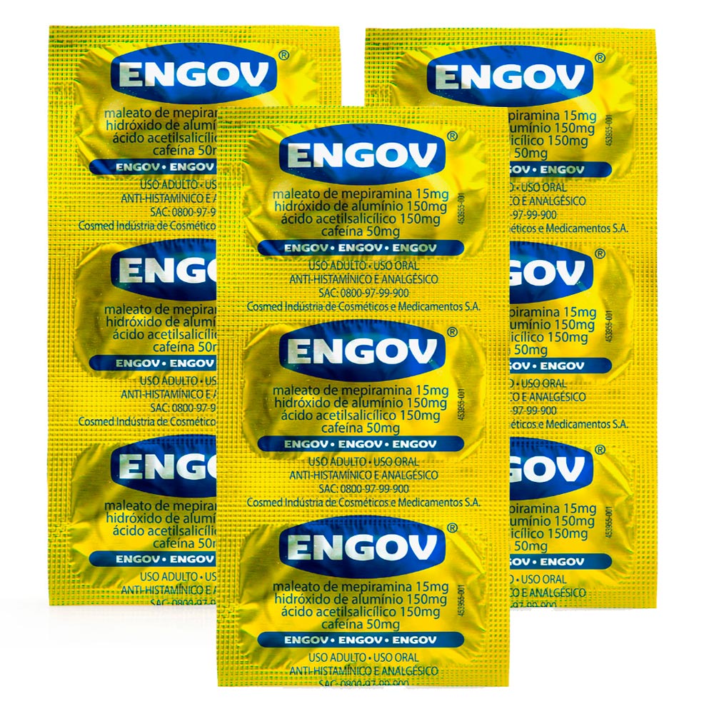 Kit 3 Engov com 6 Comprimidos
